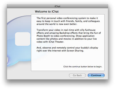 Welcome to iChat