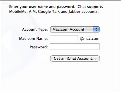 Enter your user name and password