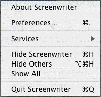 screenwriter-menu-mac
